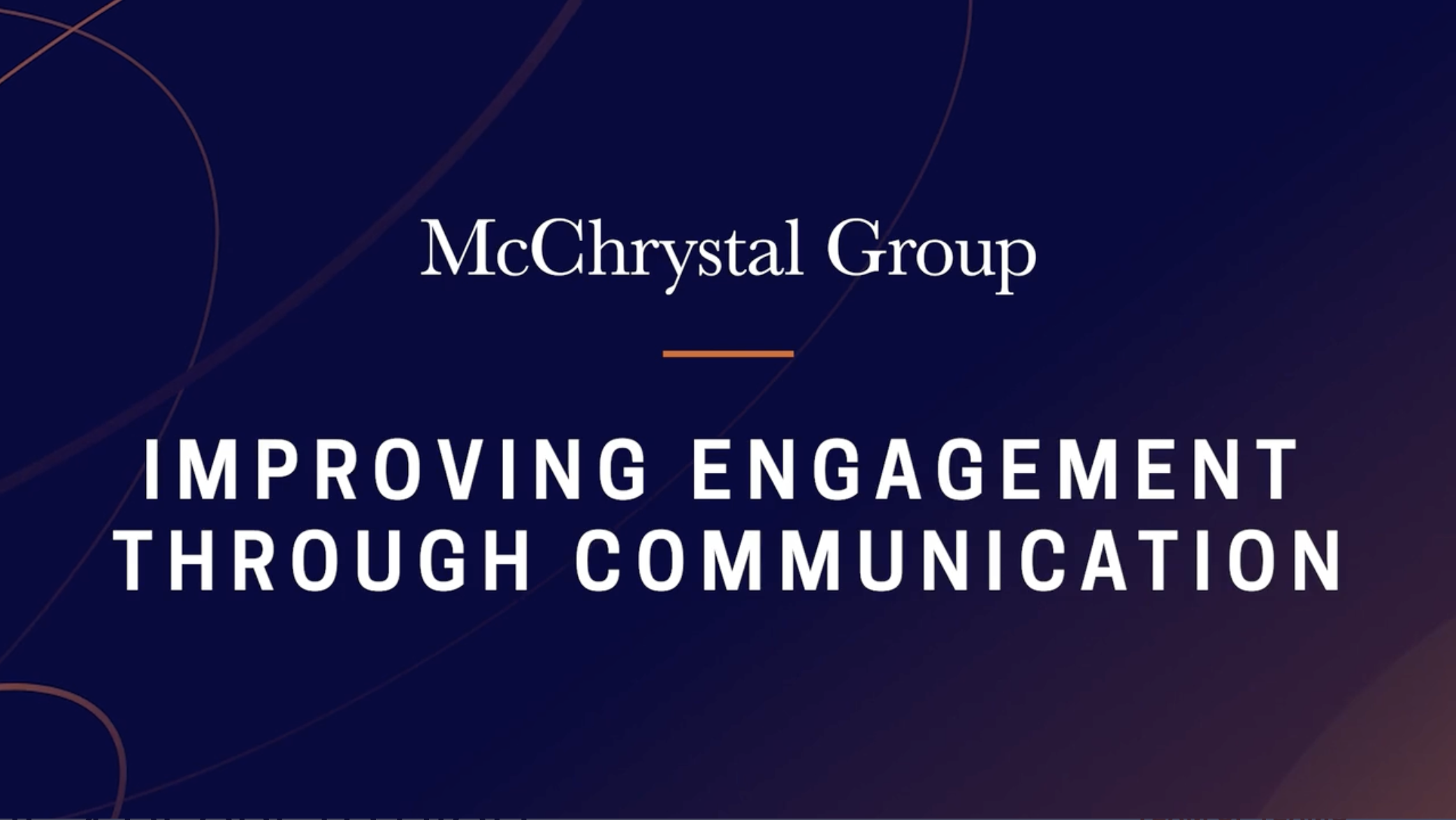 Improving Engagement Through Communication Video